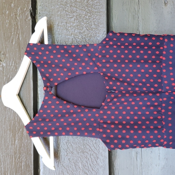 Anthropologie EVA FRANCO Ruffled Clipdot Dress sz 4 Women's - Picture 6 of 11